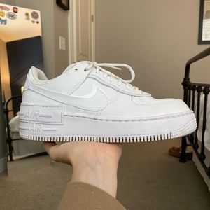 White Nike Air Force Shadow sneaker